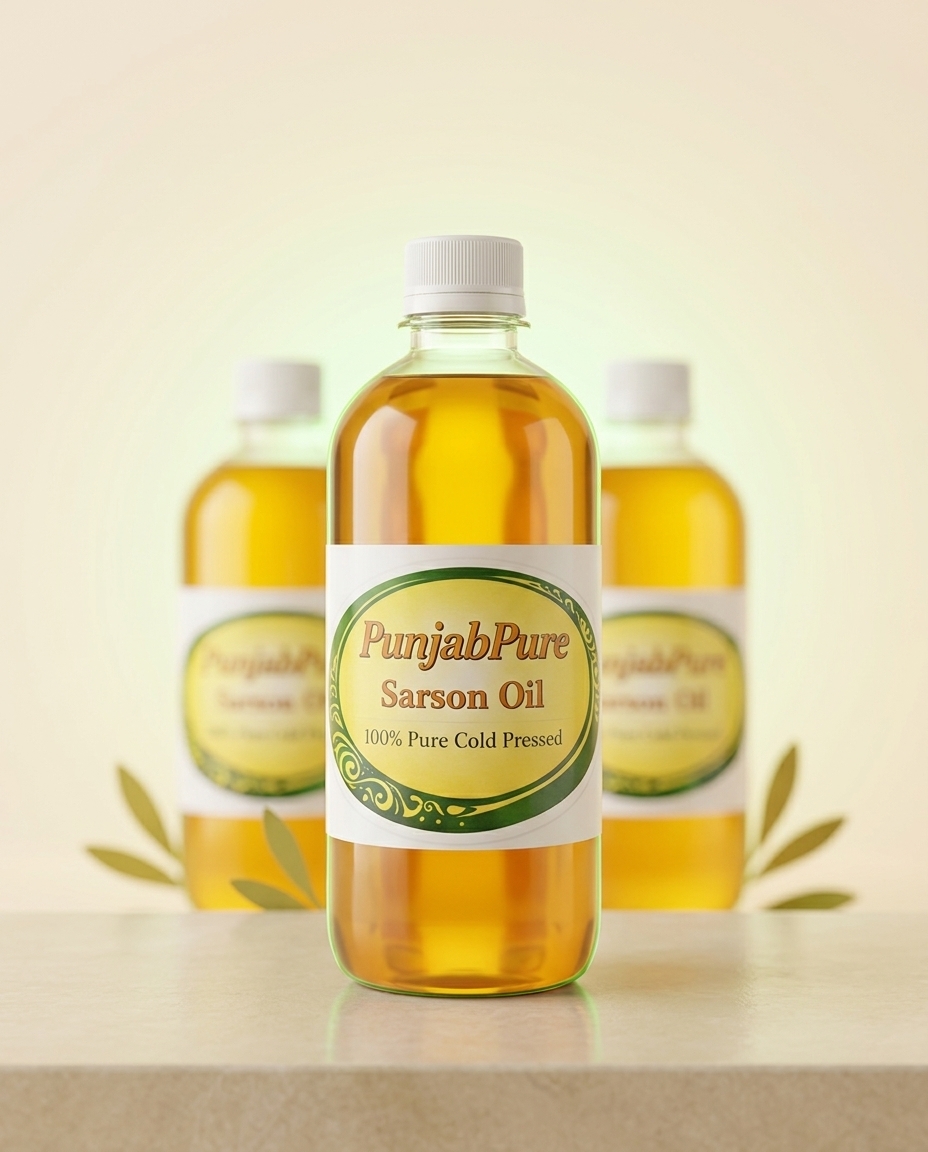 100% Organic Mustard Oil for Hair Growth & Deep Nourishment